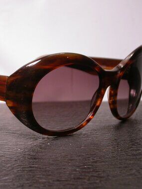 Oliver Goldsmith Sophie Designer Tortoise Round Sunglasses  Made in Japan